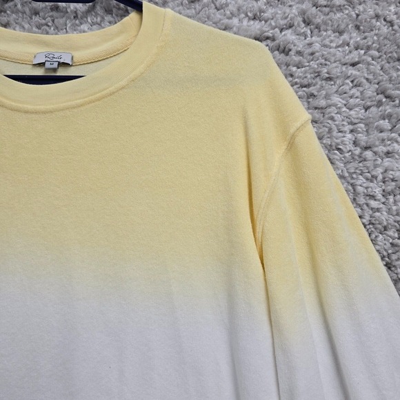 Rails Sweatshirt Womens Medium Terry Cloth Ramona Sky Blue Dip Dye Long Sleeve - Picture 3 of 12